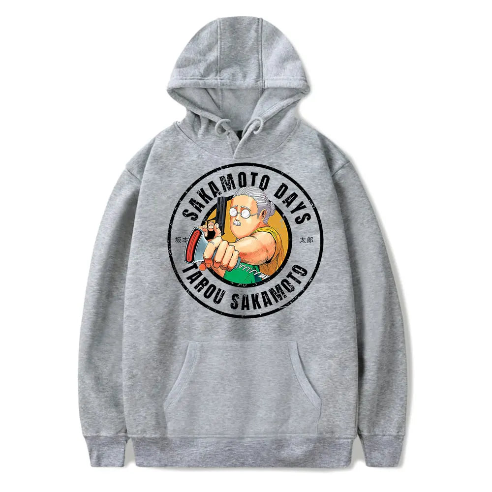Sweat à capuche Sakamoto Days Taro Sakamoto - Gris