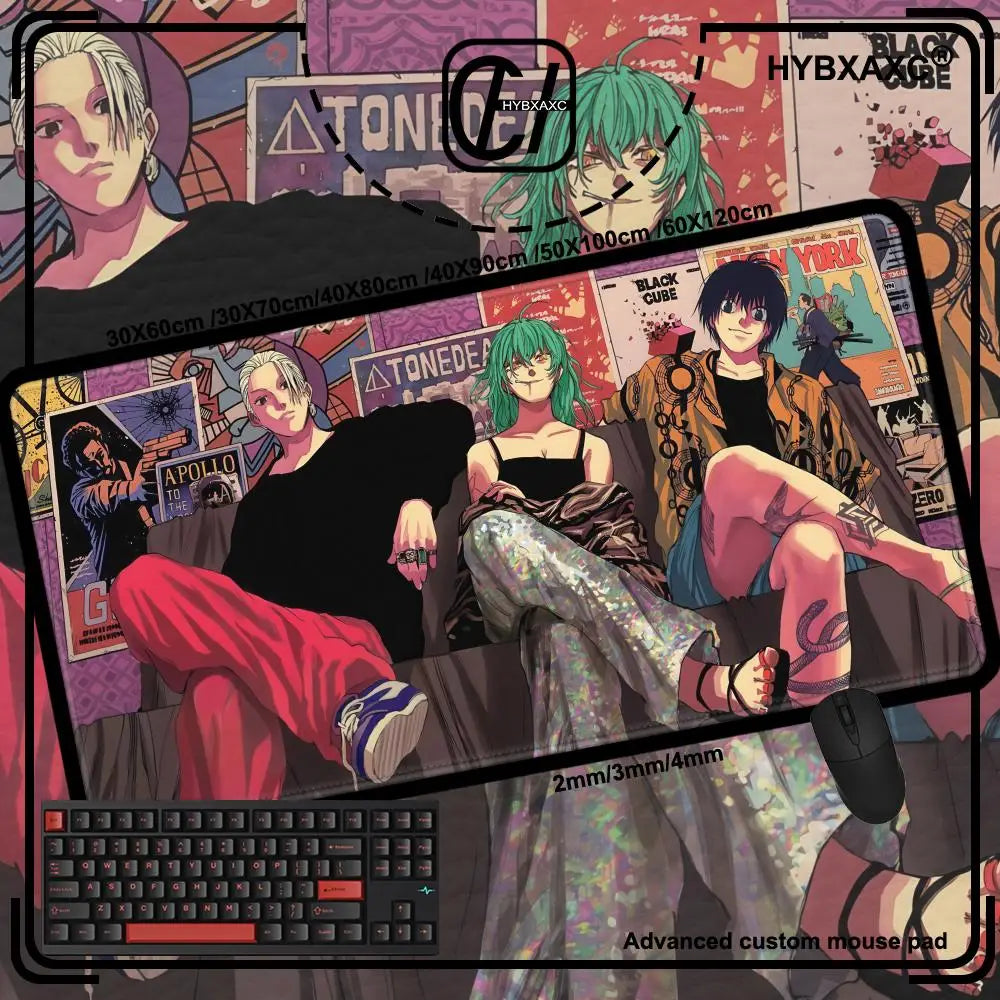 Tapis de souris Sakamoto Days - Taro Sakamoto, Rion Akao et Yoichi Nagumo