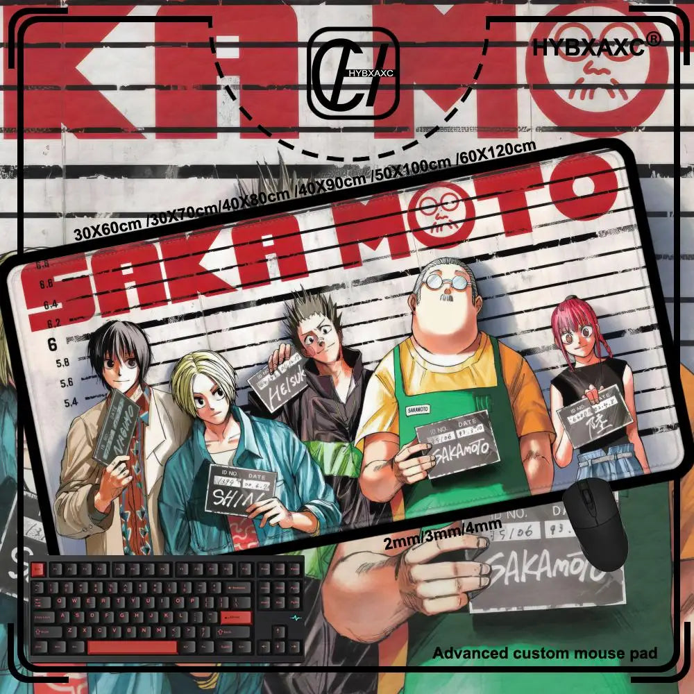 Tapis de souris Sakamoto Days - Yoichi, Shin, Heisuke, Taro et Lu