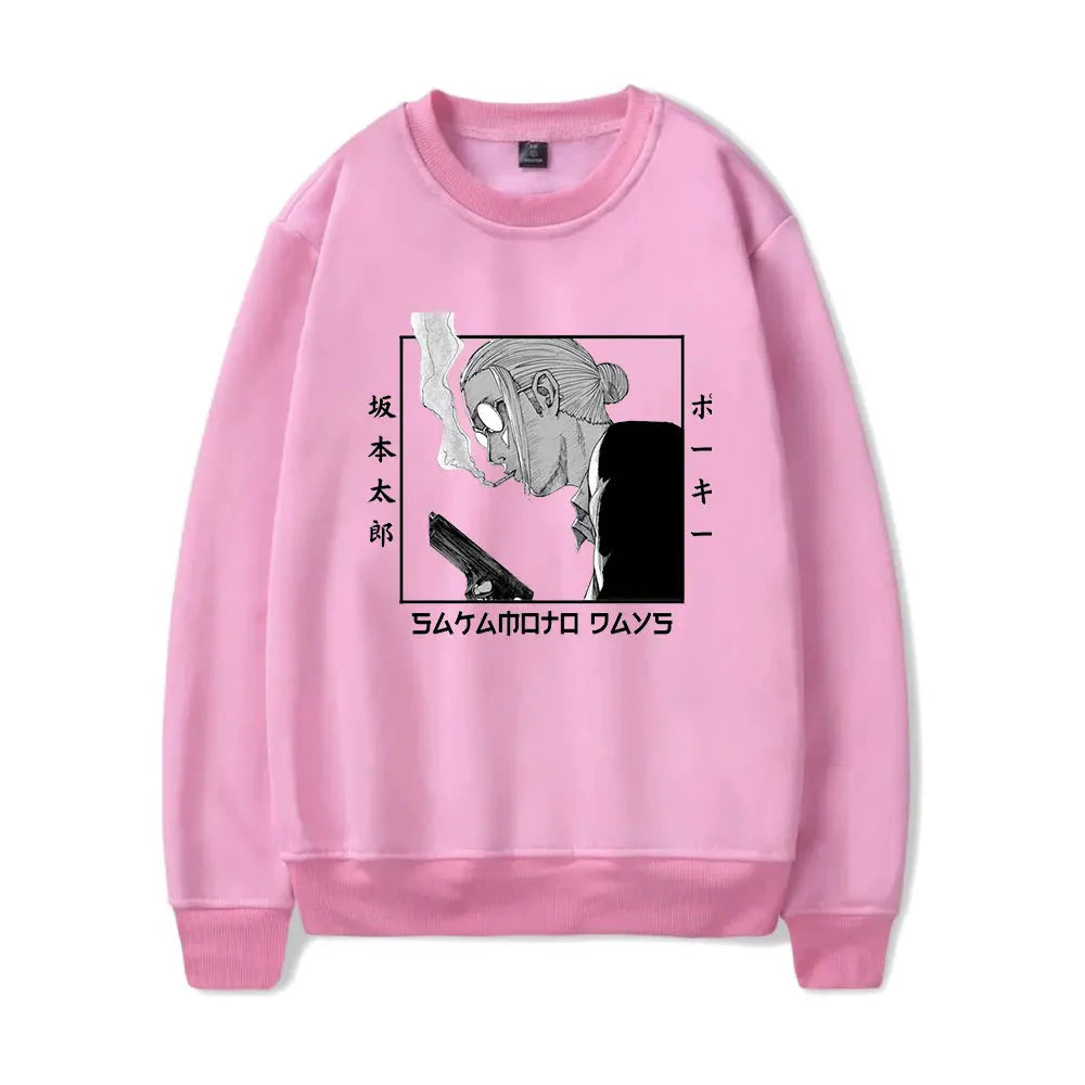 Sakamoto Days Sweater Taro Sakamoto Pink