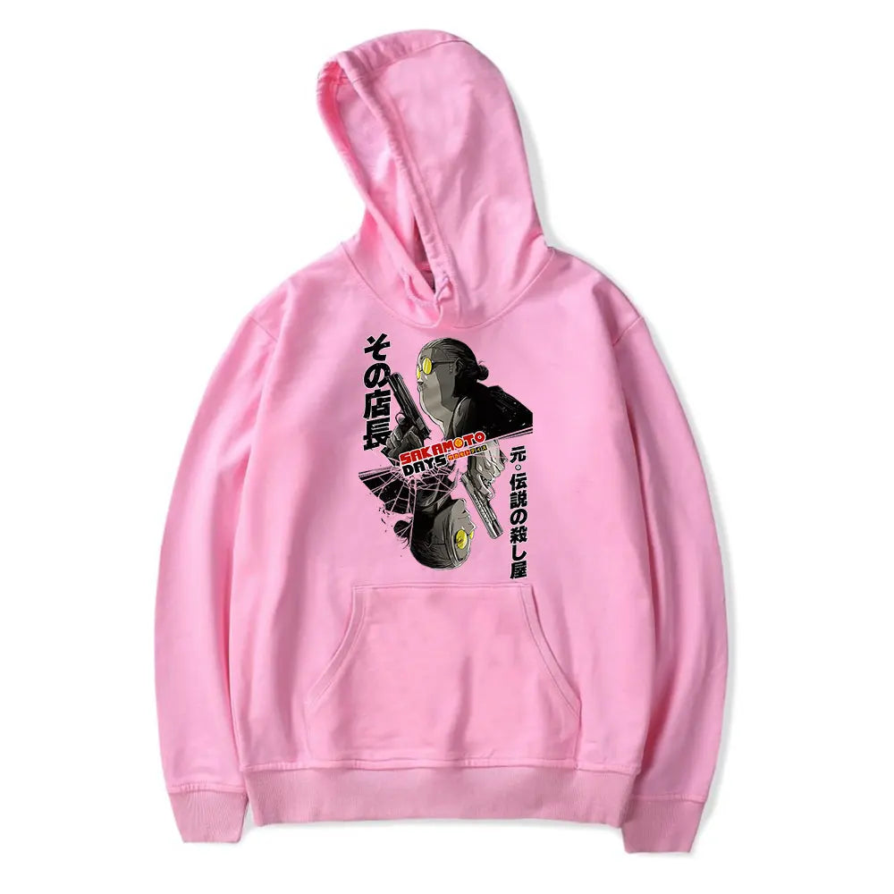 Sakamoto Days Sweatshirt - Taro Sakamoto - Pink