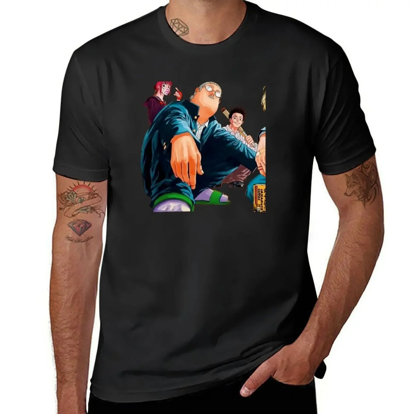 Sakamoto Days T-Shirt - Taro Sakamoto Squatting - Classic version