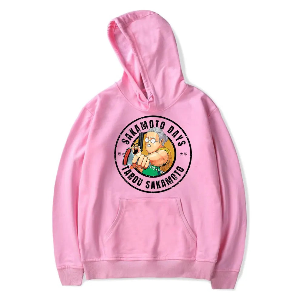 Sakamoto Days Hoodie Taro Sakamoto - Pink