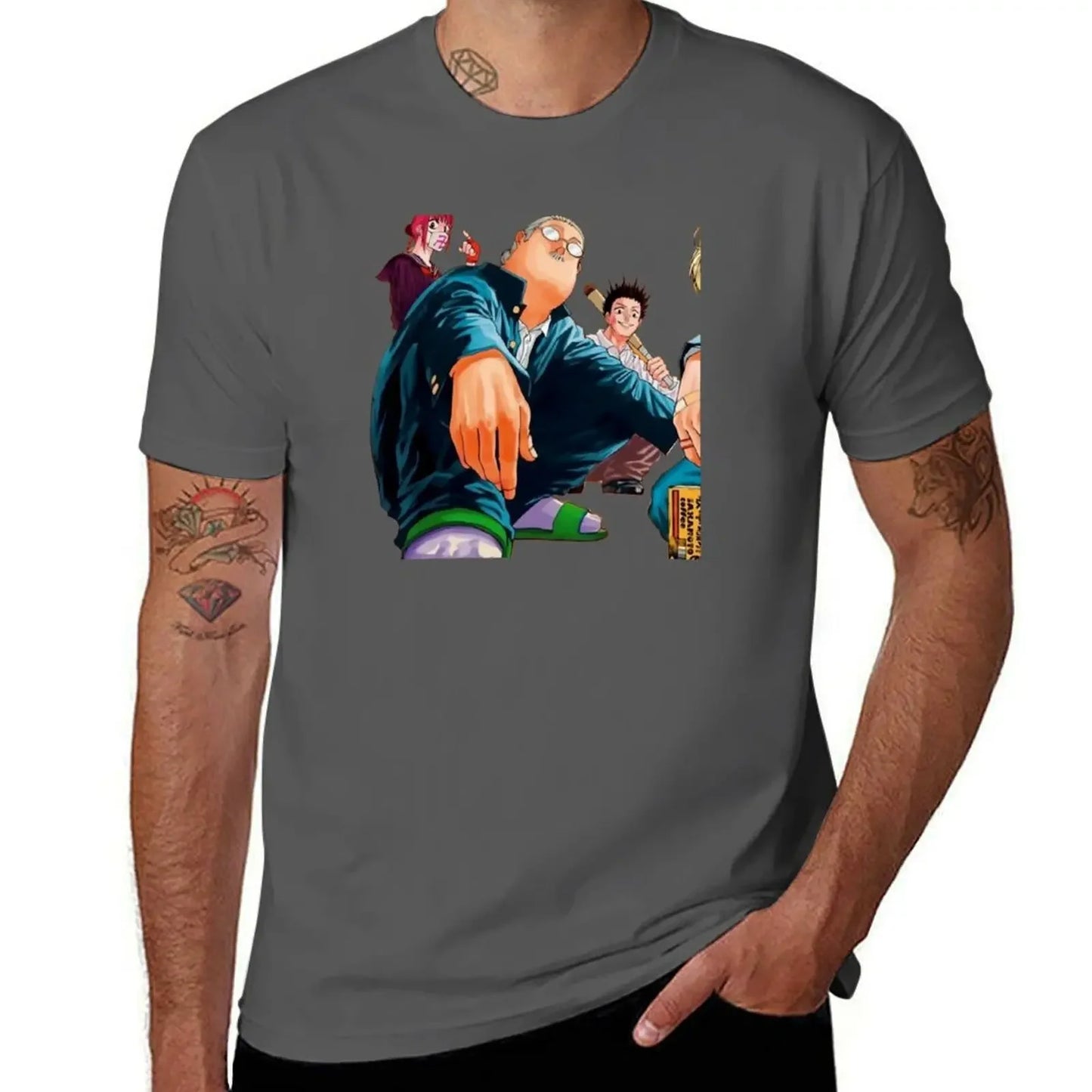 Sakamoto Days T-Shirt - Taro Sakamoto Squatting - Classic version