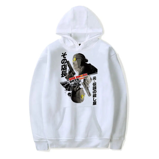 Sakamoto Days Sweatshirt - Taro Sakamoto - White