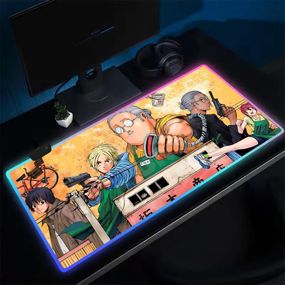 Sakamoto Days Led Mouse Pad - Taro, Shin, Yoichi