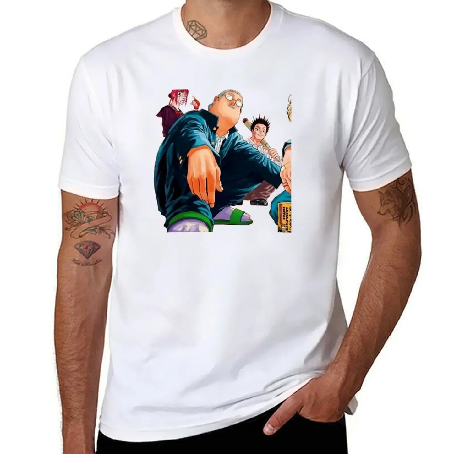 Sakamoto Days T-Shirt - Taro Sakamoto Squatting - Classic version