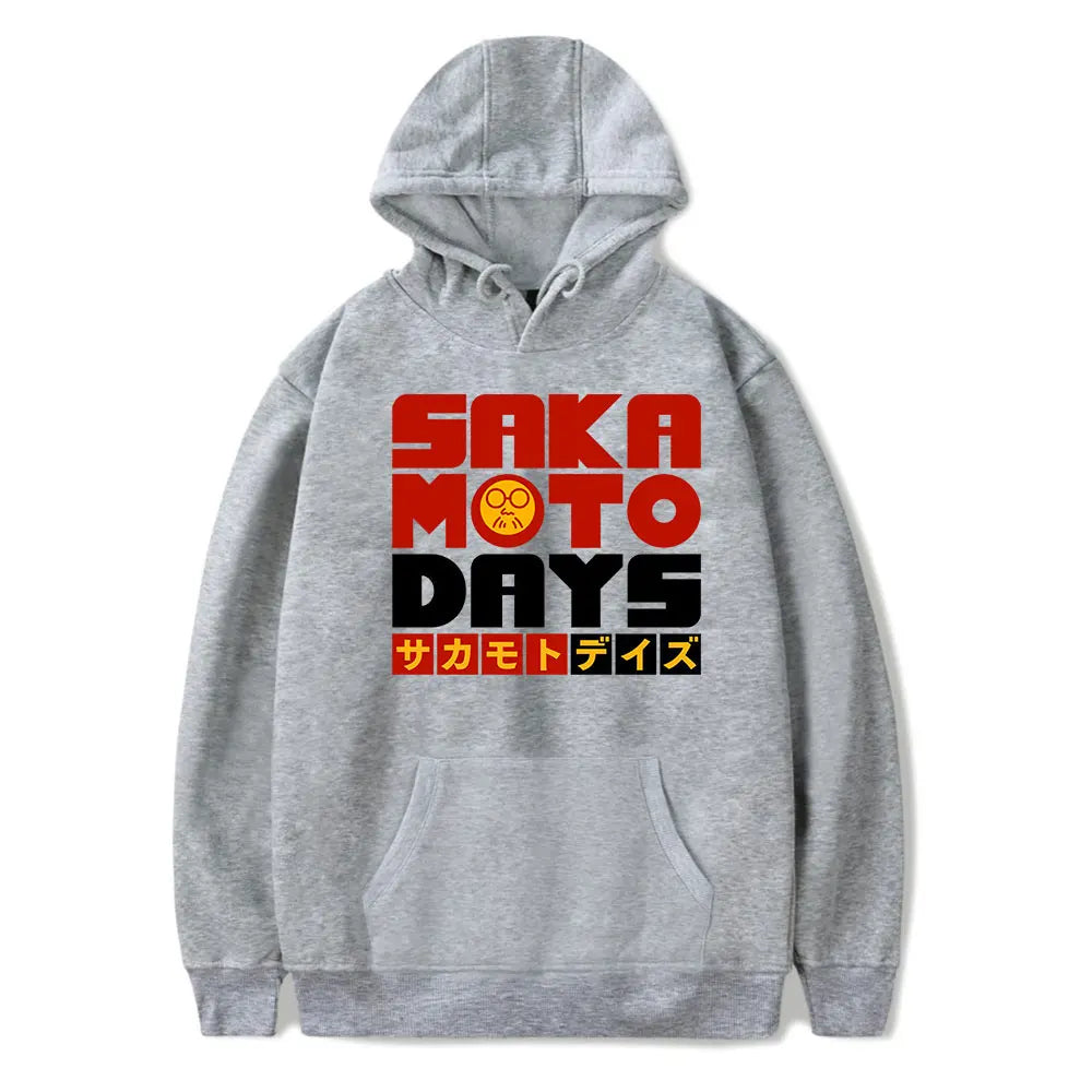 Sweat à capuche vintage Sakamoto Days - Gris