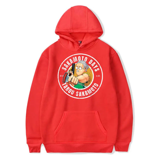 Sakamoto Days Hoodie Taro Sakamoto - Red