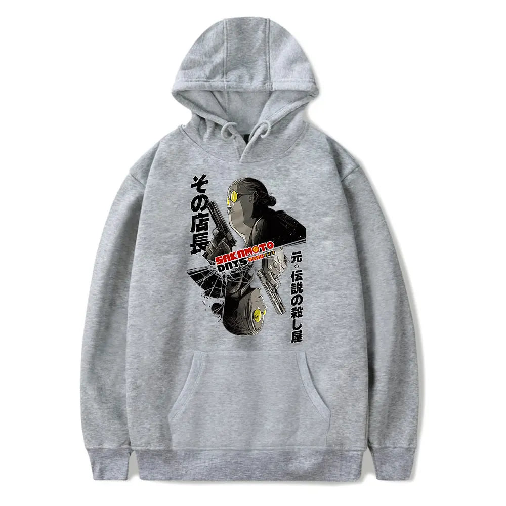 Sakamoto Days Sweatshirt - Taro Sakamoto - Gray