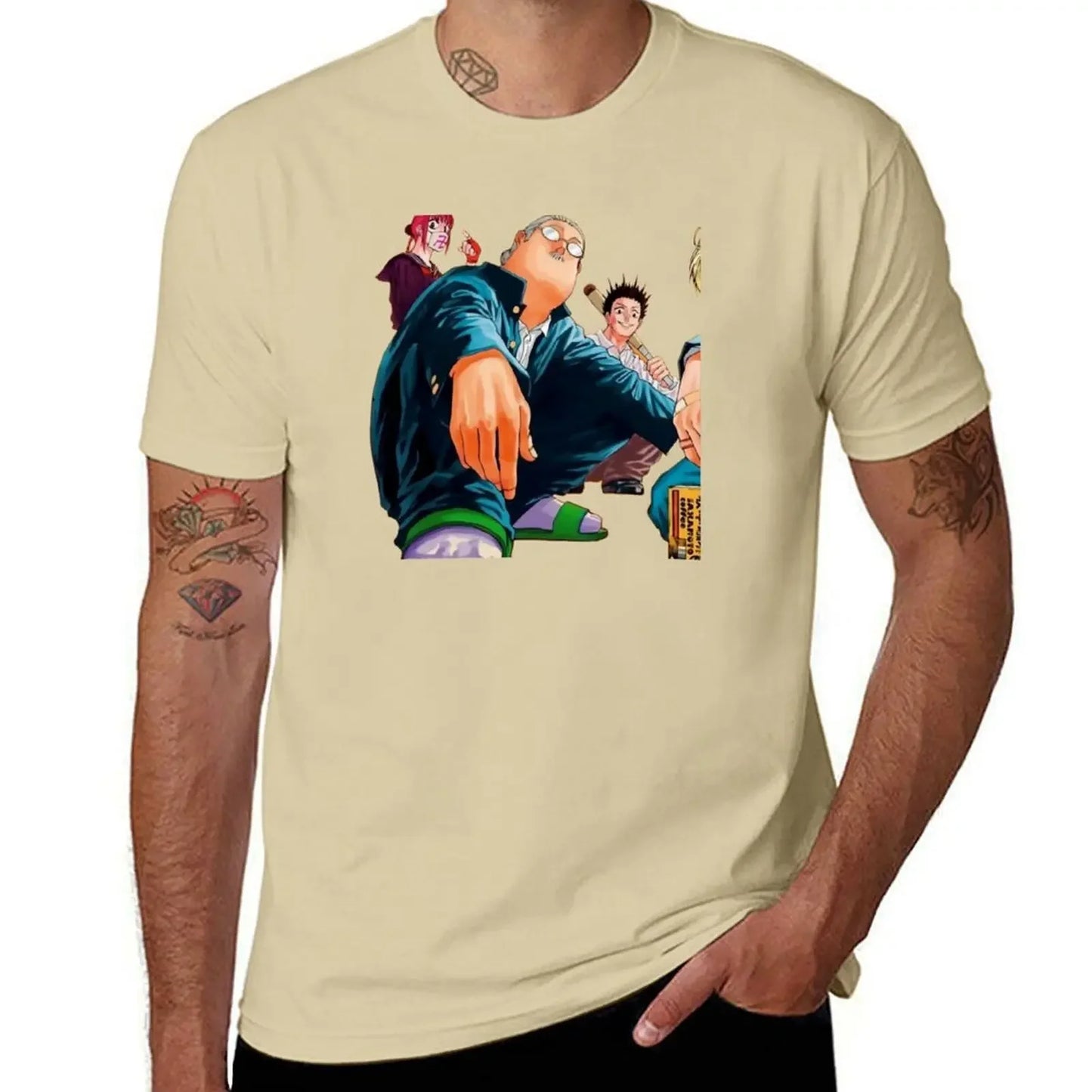 Sakamoto Days T-Shirt - Taro Sakamoto Squatting - Classic version