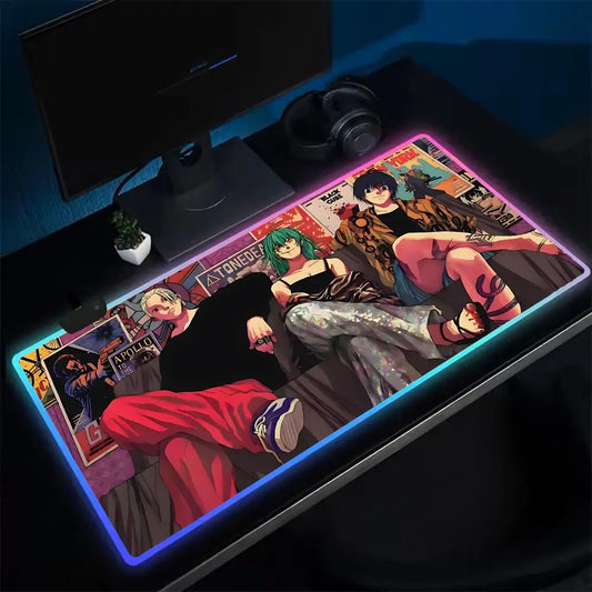 Sakamoto Days Led Mouse Pad - Taro Sakamoto, Rion Akao & Yoichi Nagumo