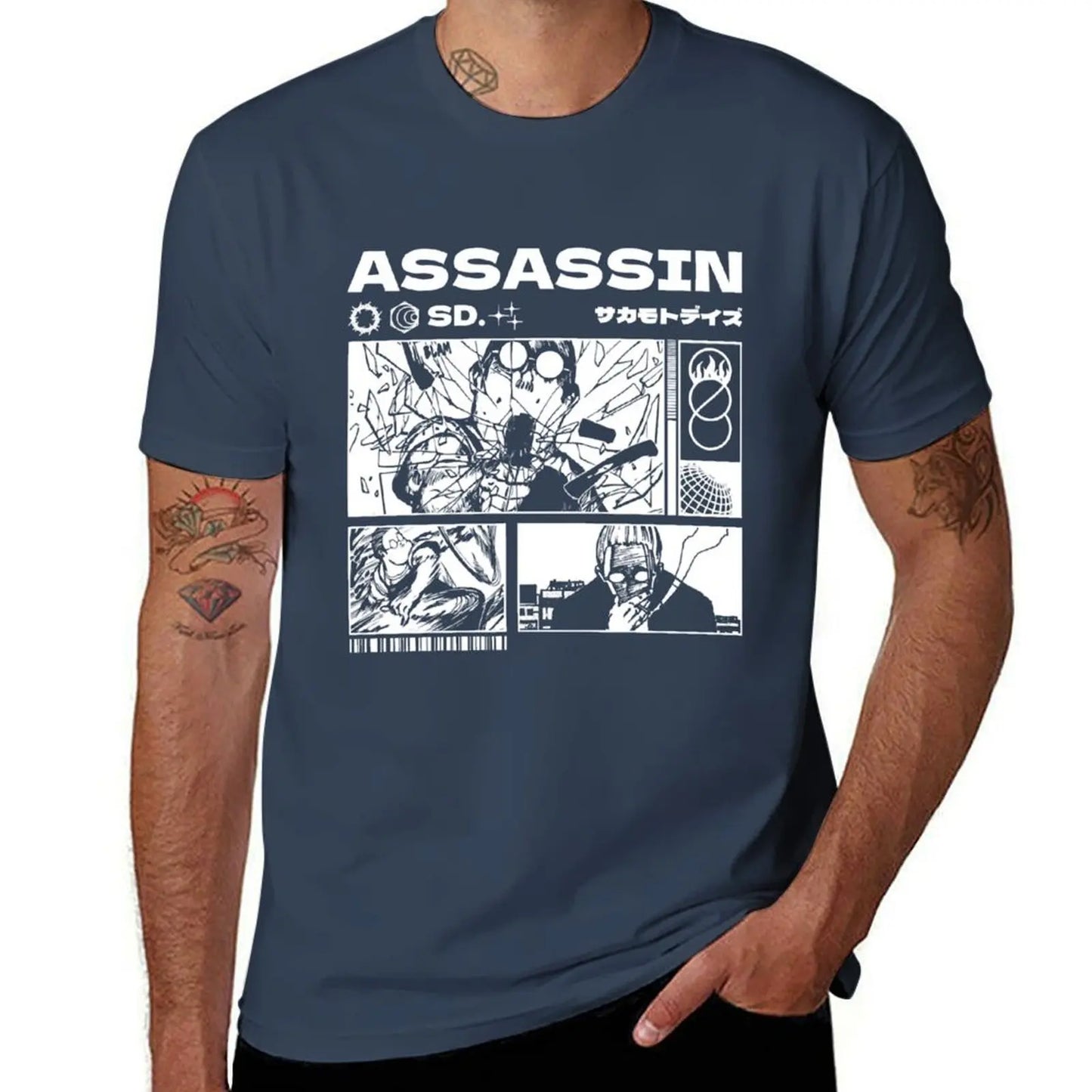 Taro Sakamoto T-Shirt - Assassin - Navy Blue