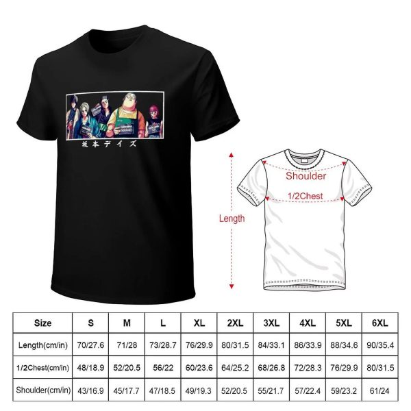 Sakamoto Days T-Shirt Taro, Shin, Lu, Heisuke & Yoichi