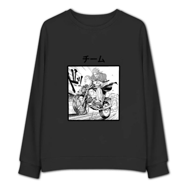 Sakamoto Days Sweater Taro and Shin - Black