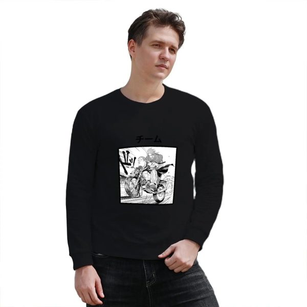 Sakamoto Days Sweater Taro and Shin - Black