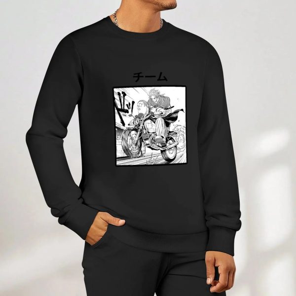 Sakamoto Days Sweater Taro and Shin - Black